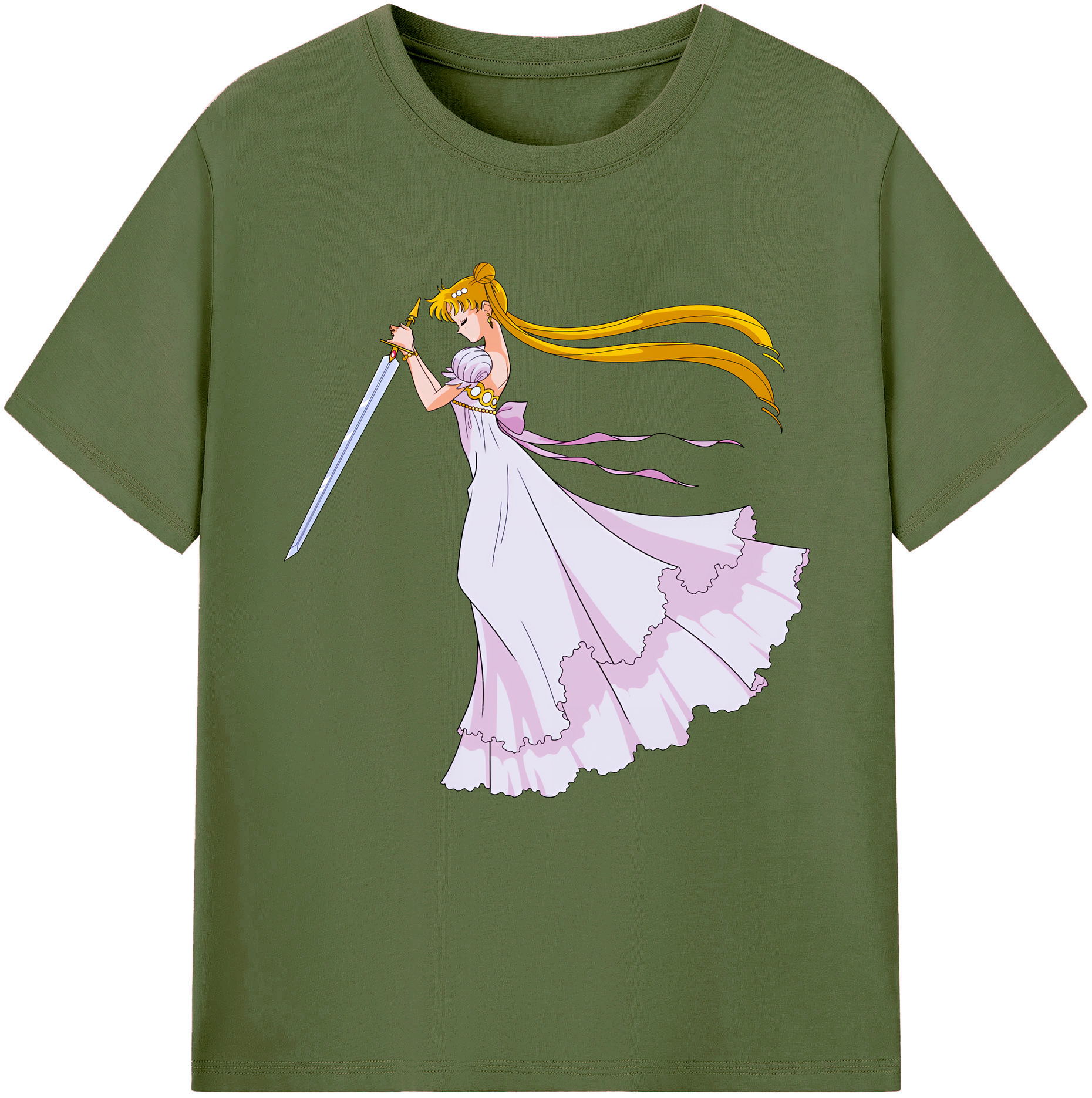 （画像用） 美少女戦士セーラームーン 愛野 美奈子 あいの みなこ Sailor Moon Aino Minako 綿100％半袖Tシャツ（フロントプリント）